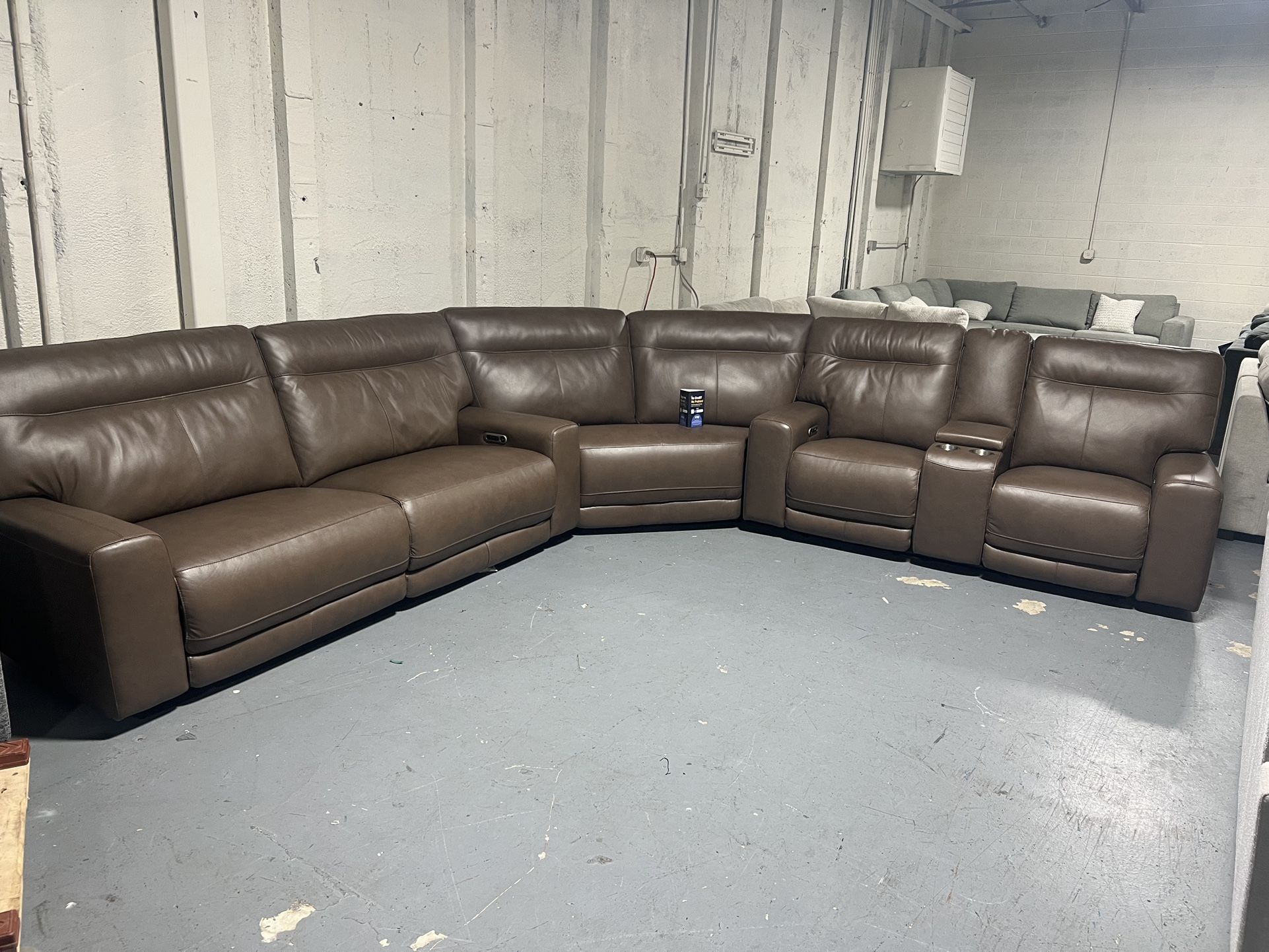 SECTIONAL COUCH SOFA LEATHER