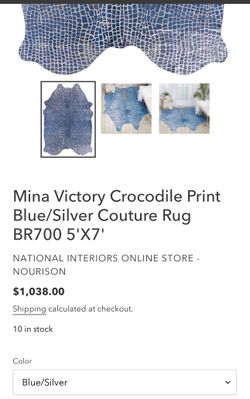 Mina Victory Couture By Nourison Luxury hide Rug