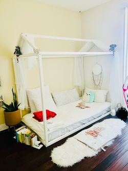 Farm bed frame and mattress