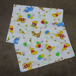 Two (2) vintage Disney Winnie The Pooh Children's Pillowcases Pillow Cases