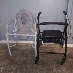 Handicap Toilet And Walker Both Are New Both For 1 Price