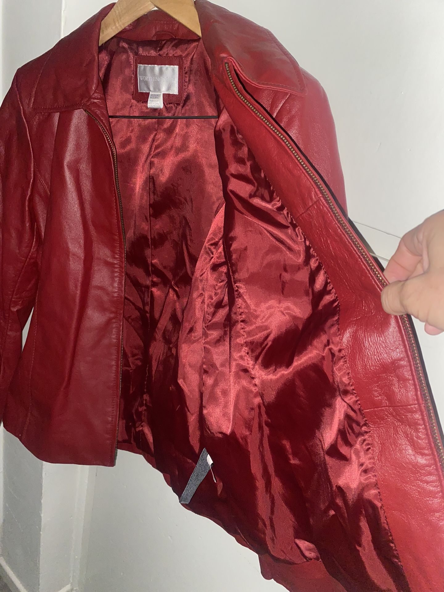 Worthington Chaqueta De Piel Para Mujer.