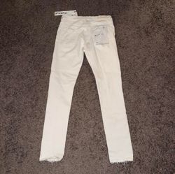 white purple jeans men