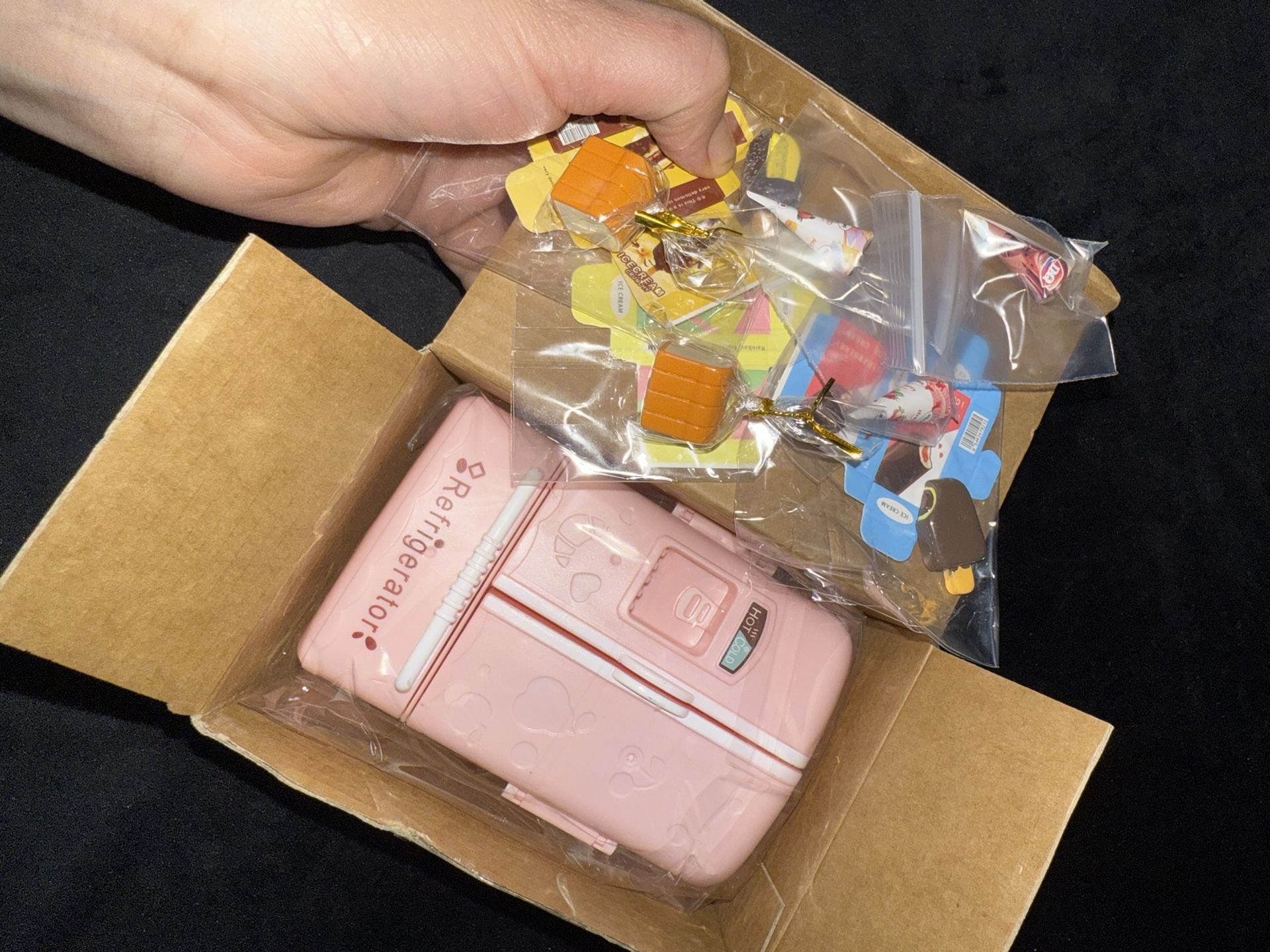 Mini Refrigerator Toy, Fill The Fridge with Ice Cream