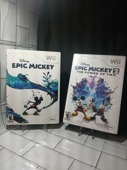 Lot of 2 Epic Mickey+2 CIB SEALED