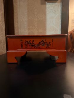 Vintage Korean Wooden Soban Table, Korean Wedding Procession Low Tea Table, Baegnyeonhaero Gift Table