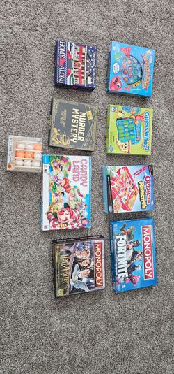 Various games all pieces included