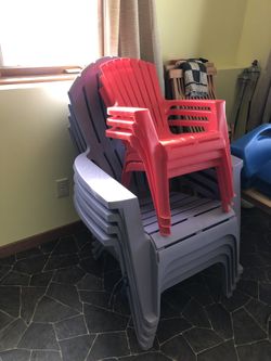 Lawn Chairs adults x4 and Kids x3 