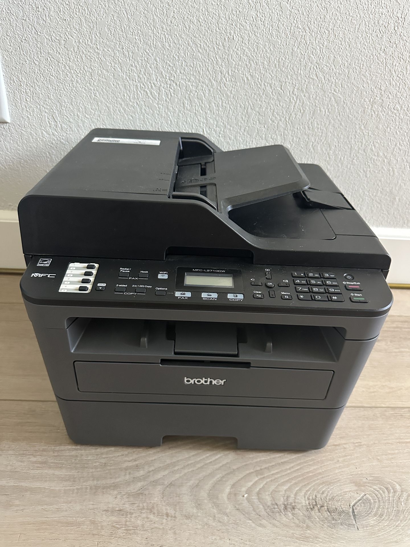 Brother Monochrome Laser Printer, MFCL2710DW, Wireless Networking, Duplex Printing