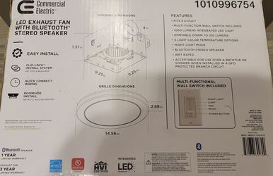 (NEW) 14 INCHES ROUND BATHROOM EXHAUST FAN