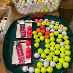 170 Gold Balls And Clubs