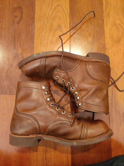 Red Wing Amber Harness Iron Ranger Size 7.5