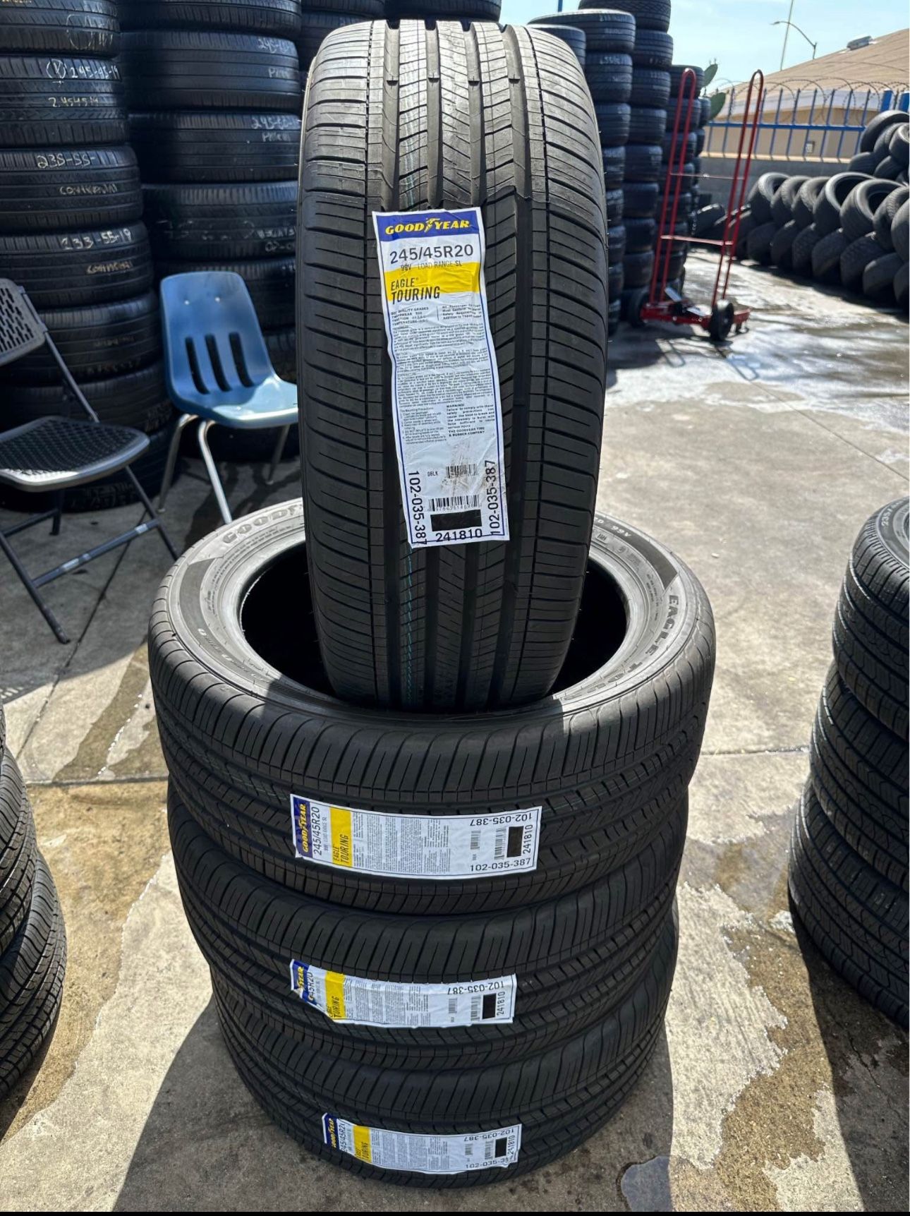 245/45/20 GOODYEAR Eagle Touring New Tires Set Installed And Balanced Llanta Nueva Instalacion Y Balanceo incluido ✅✅