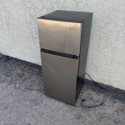 Tall Stainless Steel Mini Fridge Refrigerator With Freezer Free Local Delivery/30 Day Warranty