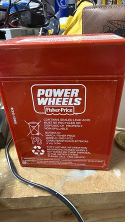 Power wheel 6 V battery with charging cord Power wheel 6 V battery with charging cord