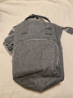 Gray Diaper Bag Backpack