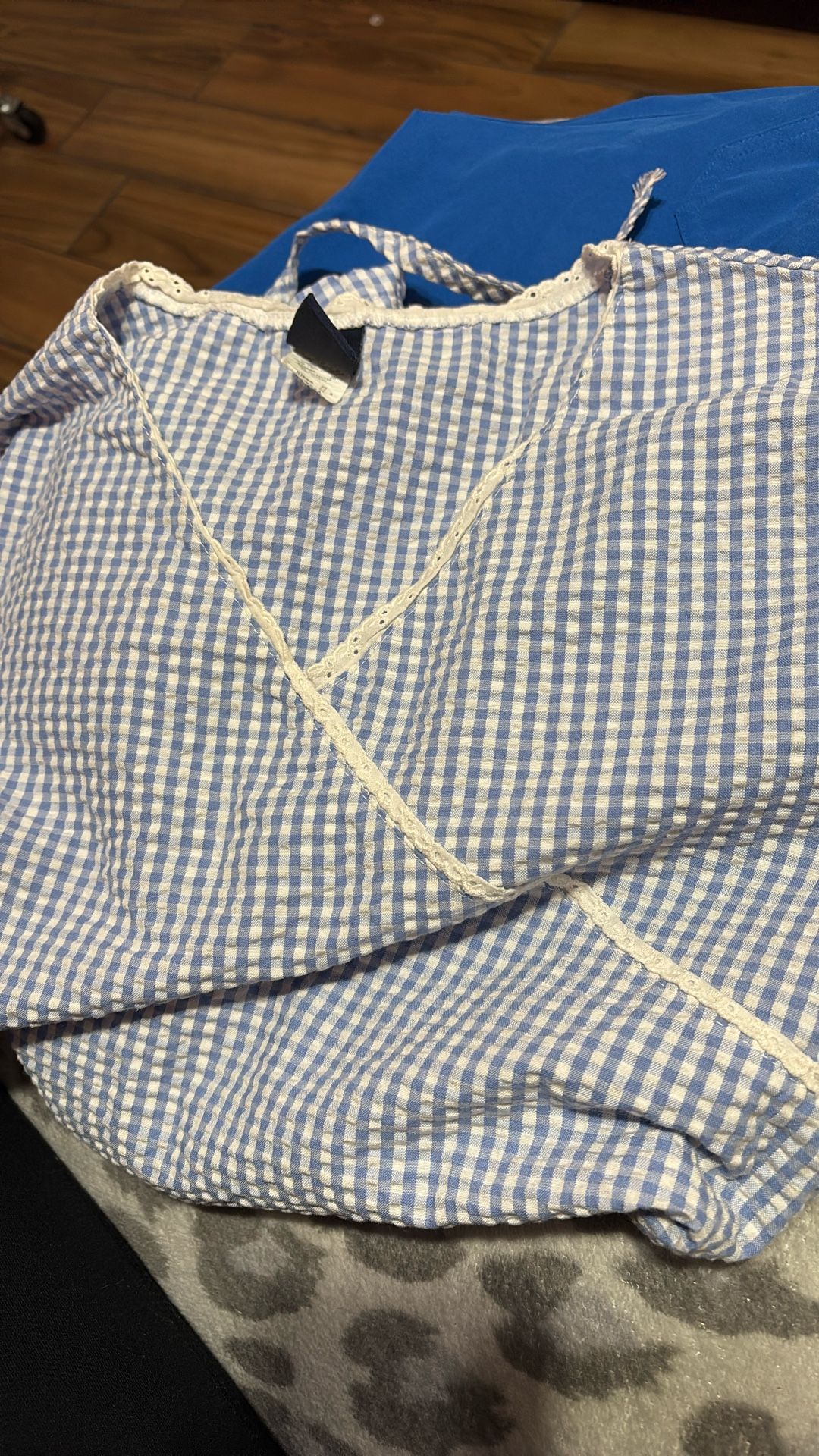 Vintage Scrub Top And Figs Royal Blue Set