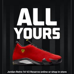 BRAND NEW AIR JORDAN 14 RETRO  “ FERRARI” 2025