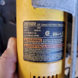 Dewalt right angle drill DW160V