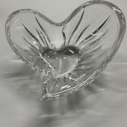 Heart Shaped Glass Bowl