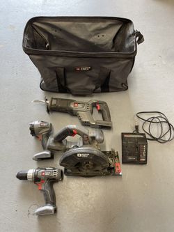 4 Piece 18v Porter Cable Tool Set
