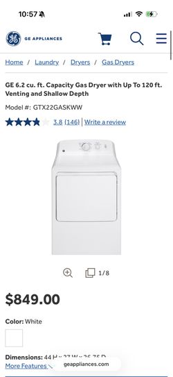 GE Washer And Dryer Set New