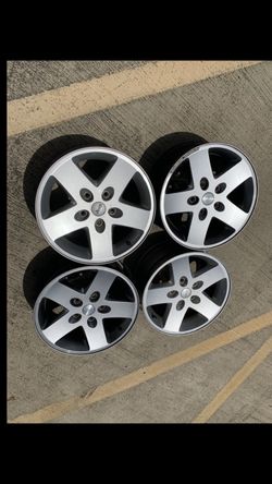 4 — 17x7.5 5x5 5x127 Stock Jeep Wrangler Wheels Rims !!!!!!!!!!!!!!!