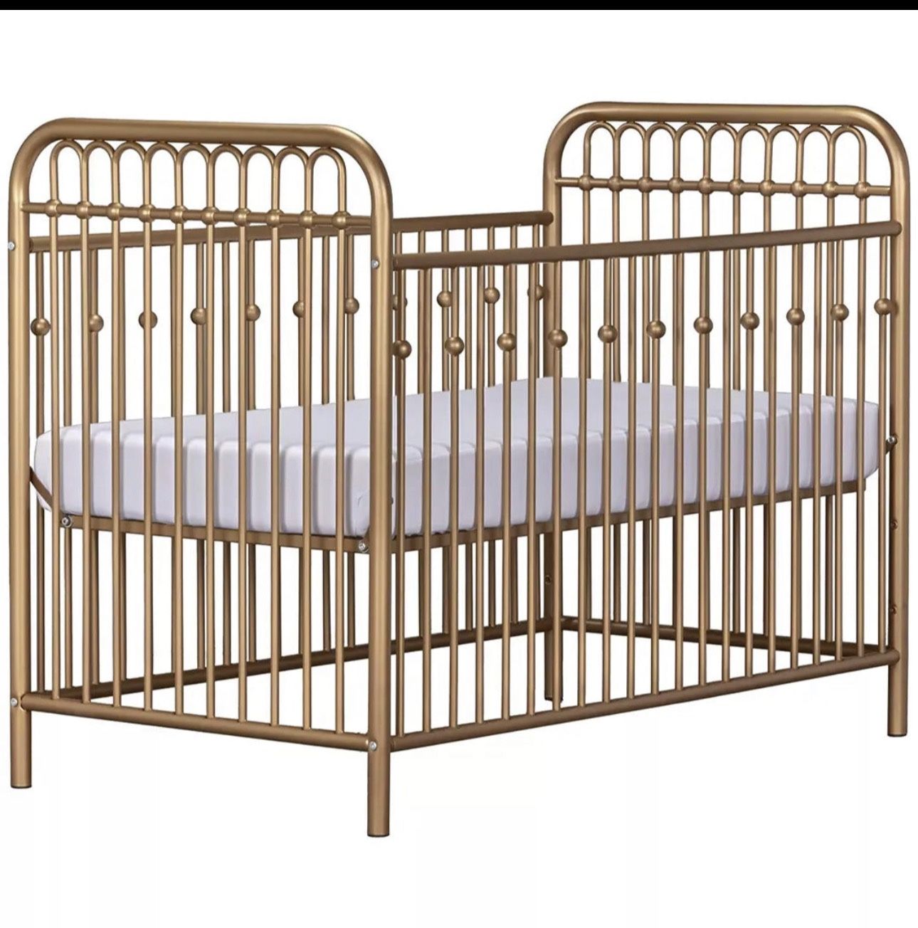 Gold Baby crib and matching Changing Table