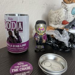 LIMITED EDITION CHASE T'Challa Star-Lord Funko Soda Marvel MCU What If Black LE