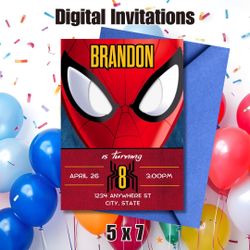 Spider-Man Birthday Invitation 