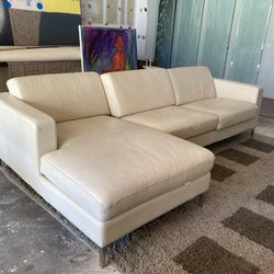 Quality Leather Sectional.  