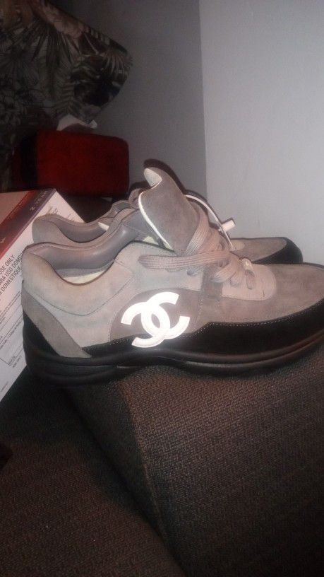 Chanel Logo Low Top Sneakers - Size 41