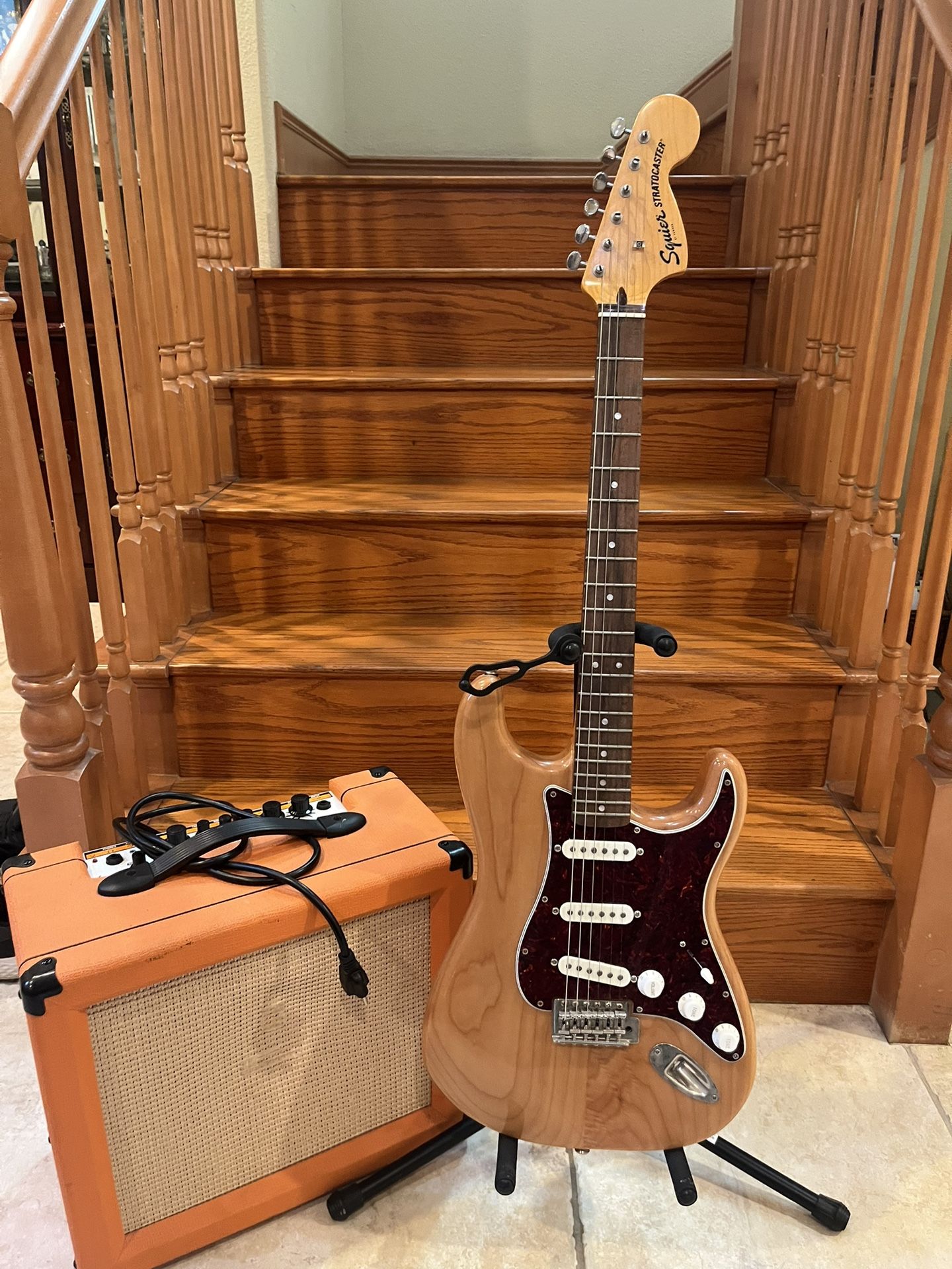 Squeir Classic Vibe 70s Stratocaster (Brand New) w/ Orange Crush 35R Guitar Amp