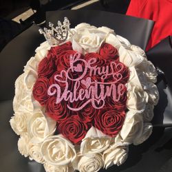 Soft Wood Rose Flower Bouquet