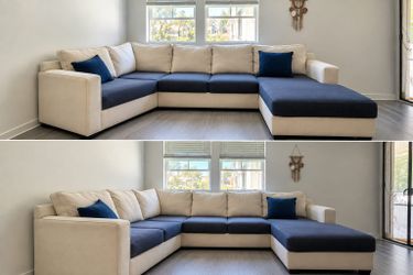 Large L-Shaped Sectional Sofa with Chaise – Excellent Condition
