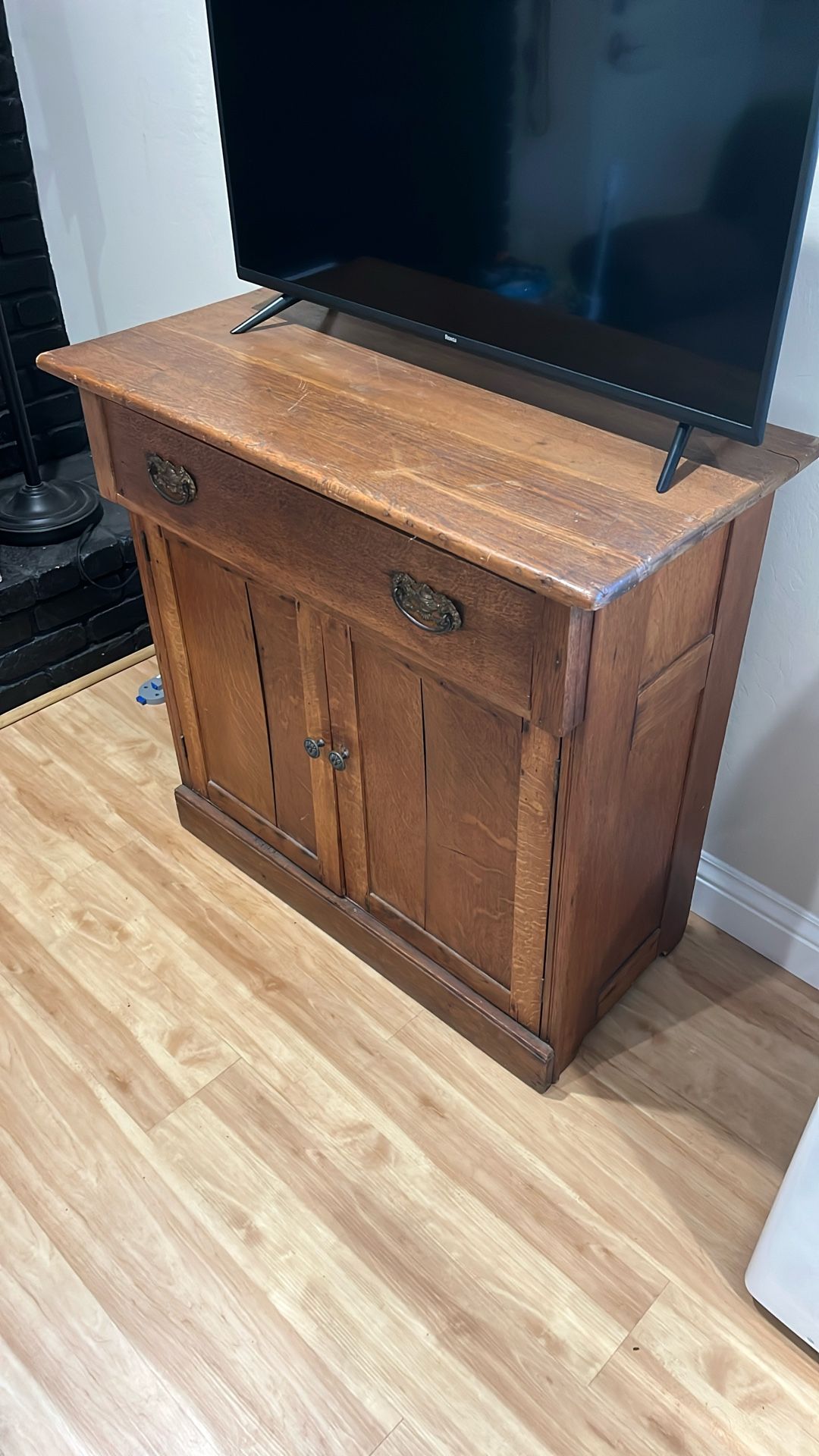 PICKUP UNTIL TUESDAY Large Antique Wood Cabinet