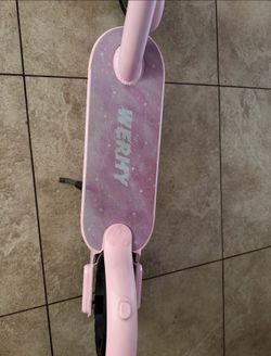 Pink electric scooter