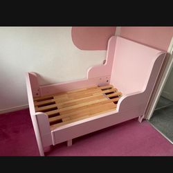 IKEA Pink Toddler Extendable Bed 