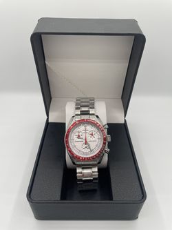 Omega X Swatch Mission to Mars Moonswatch Mod Stainless Steel Watch