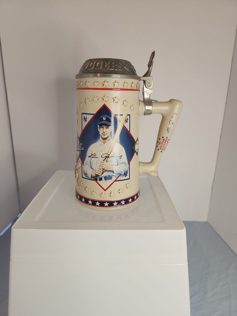 LOU GEHRIG Longton Crown Ceramic Stein All Star Sluggers