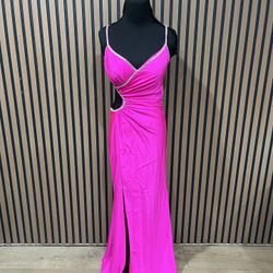 Neon Pink Prom Dress 