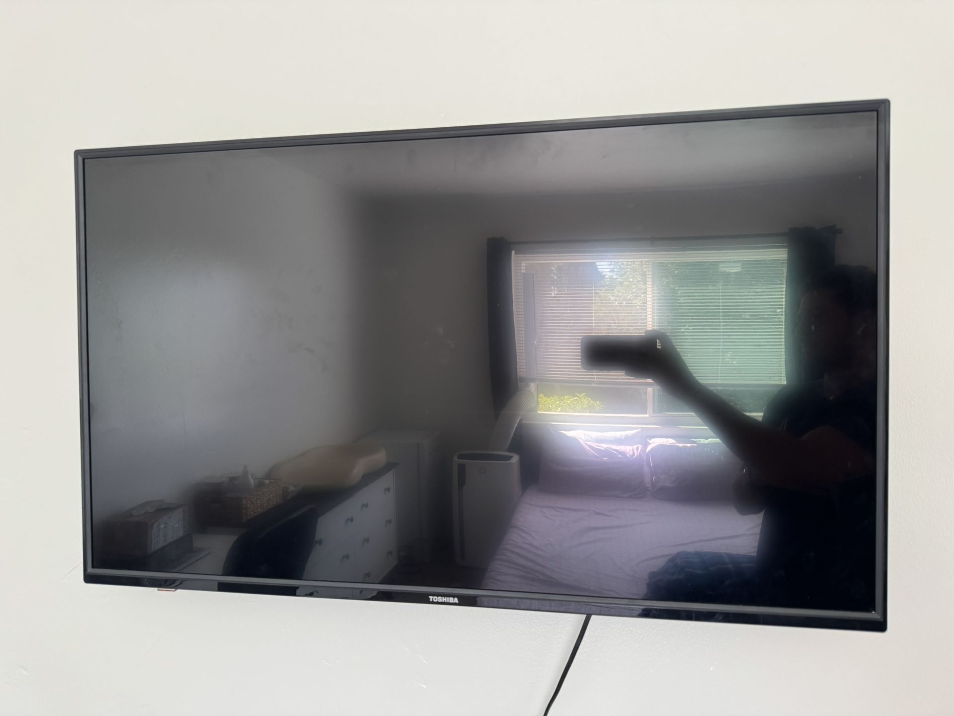 40-inch television with wall mount