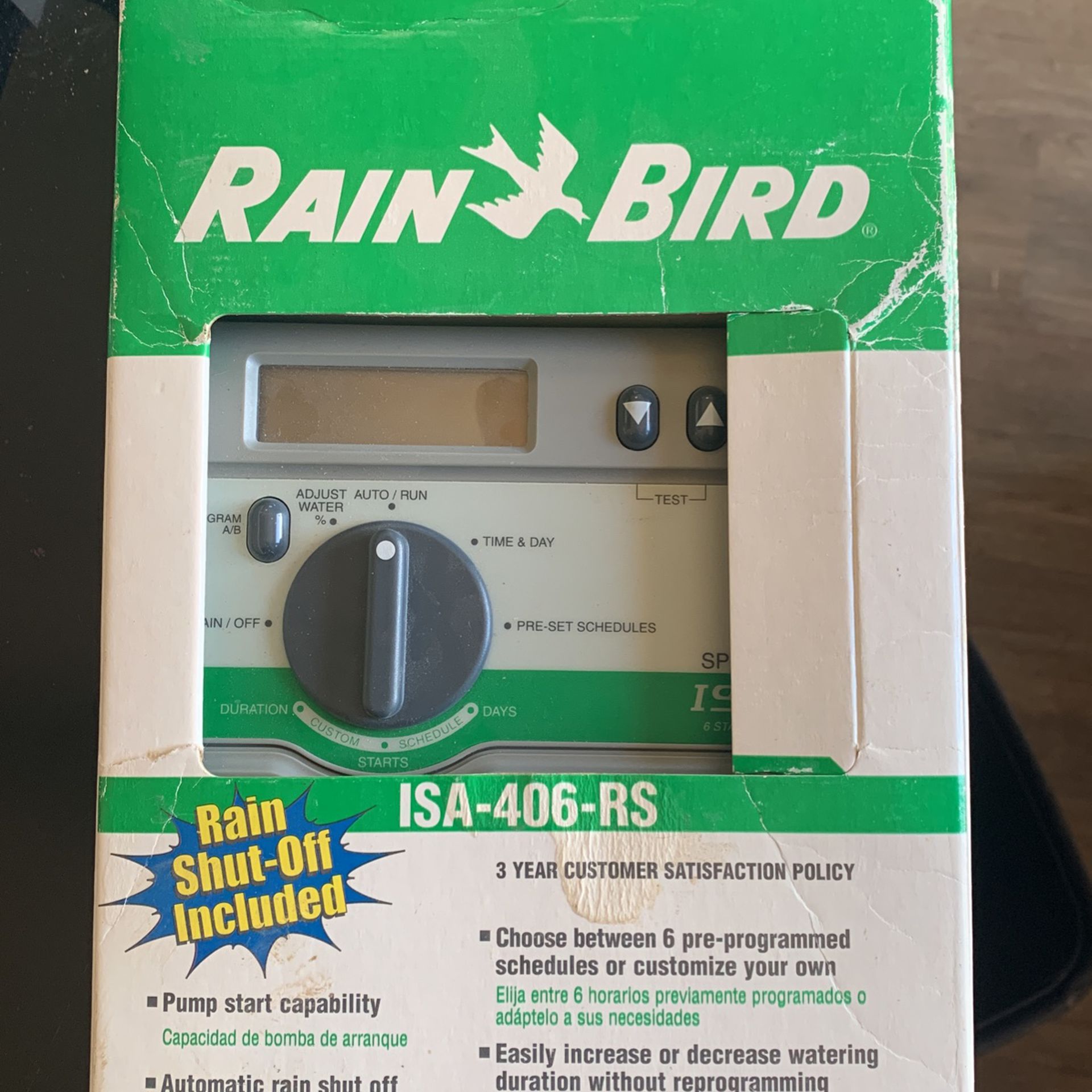 Rain Bird 6 Station Auto Dual Program Sprinkler Timer