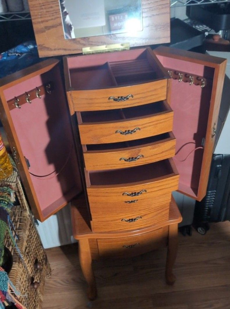 Vintage Jewelry Armoire