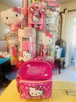 Large hello kitty backpack basket
