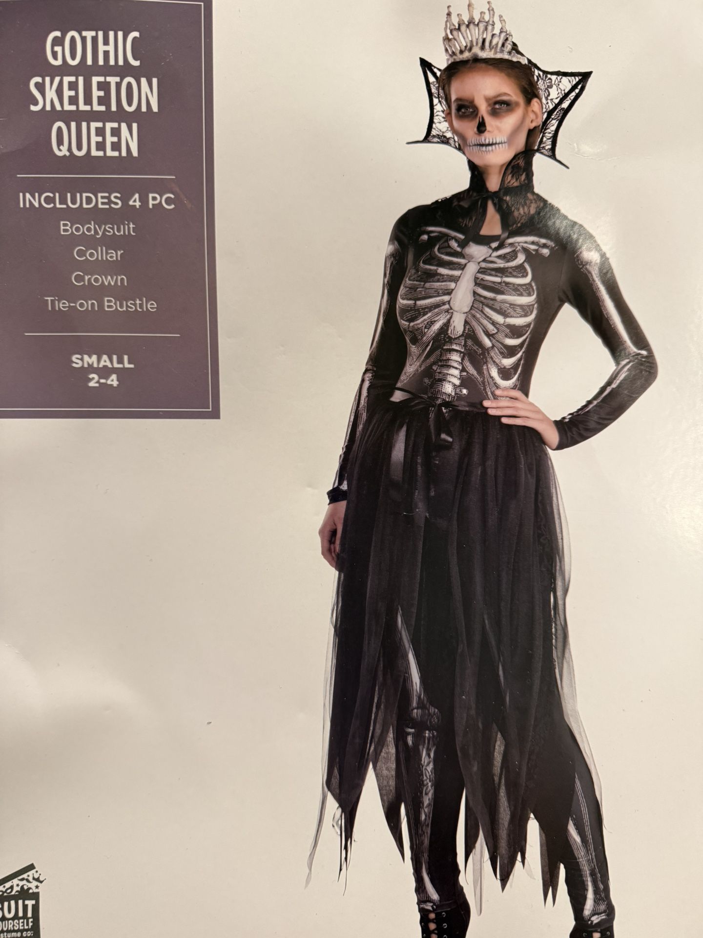 NEW GOTHIC SKELETON QUEEN COSTUME
