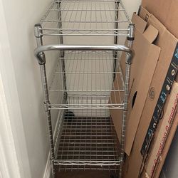 Three Tier Utility Cart with Wheels