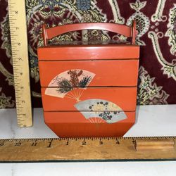 Vintage Japanese Lacquered Stack Box