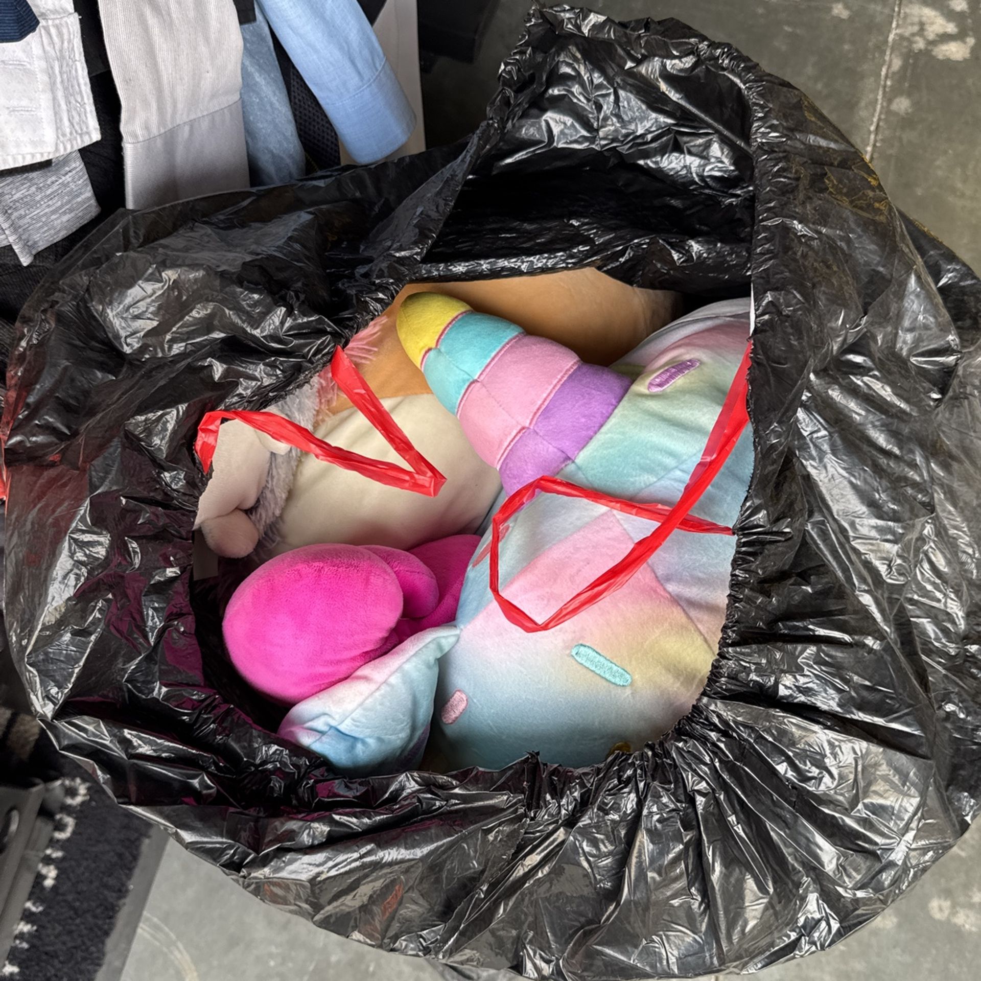 Bag Of Squishy Plush Stuffed Animals