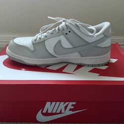 Grey Fog Dunks, Size 6.5 women